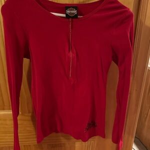 Harley-Davidson Women's Red Long Sleeve Top